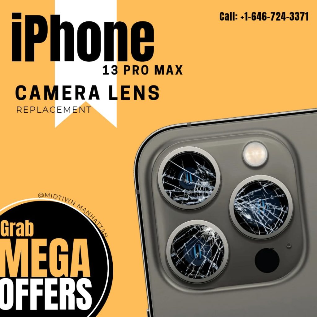 Rear Camera Glass Replacement Cost for iPhone 11 Pro Max - Best iPhone Screen Repair Nyc - 1628 Broadway, New York, NY 10019