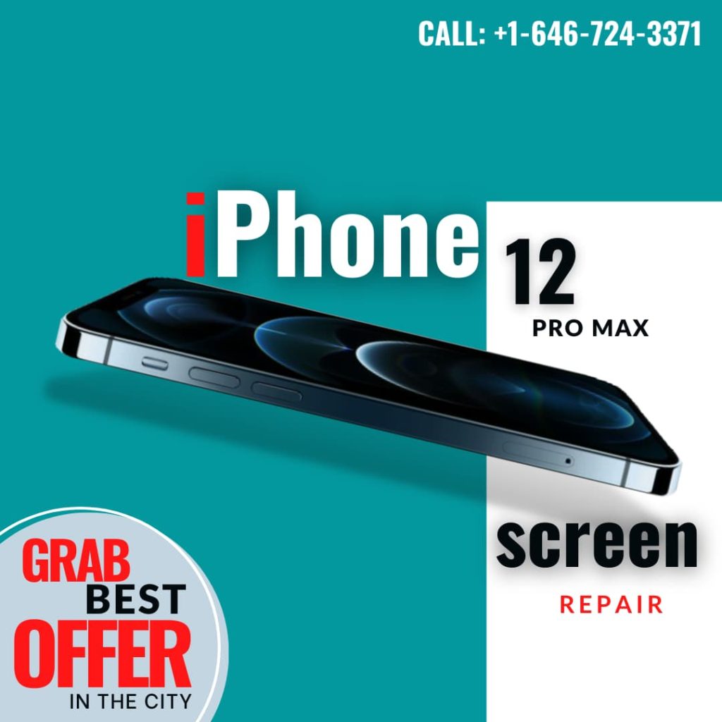 iPhone 12 Pro Max Screen Repair Back Glass Replacement Cost Manhattan nyc - Best iPhone Screen Repair Nyc - 1628 Broadway, New York, NY 10019